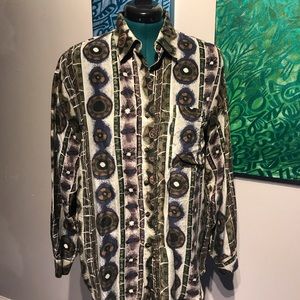 Silk multicolored blouse